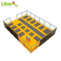 Kids free jumping trampoline indoor, exercise bungee trampoline, safety rectangle trampoline